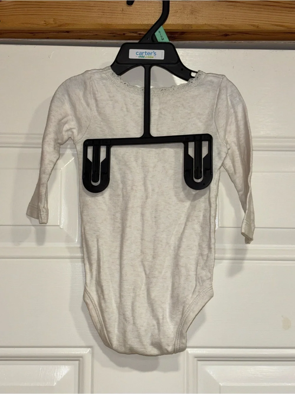 Carter's Cream Long-Sleeve Baby One-Piece Bodysuit
